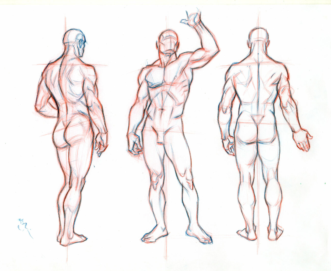 how to draw a model figure step by step